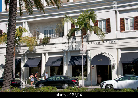 Rodeo Drive Ralph Lauren Shop Mode Boutiquen Geschäfte Beverly Hills-Los Angeles-Kalifornien-USA Stockfoto