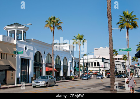 Rodeo Drive Boutiquen Geschäfte Beverly Hills-Los Angeles-Kalifornien-USA Stockfoto