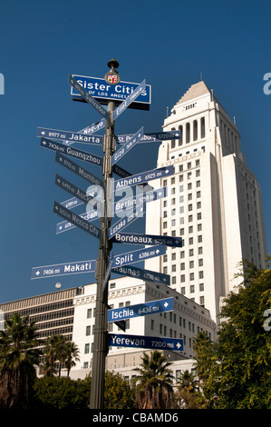 Dow-Stadt von Los Angeles, Vereinigte Staaten von Amerika amerikanische USA Stockfoto