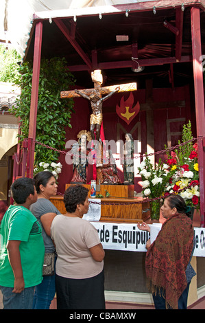 Alte Kirche Plaza El Pueblo Innenstadt Spanisch Spanien Los Angeles Kalifornien USA Stockfoto