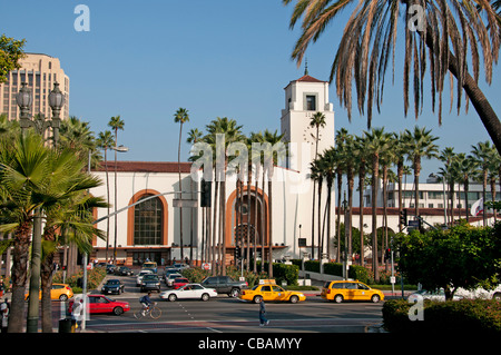 Union Station El Pueblo Innenstadt Spanisch Spanien Los Angeles Kalifornien Vereinigte Staaten Stockfoto