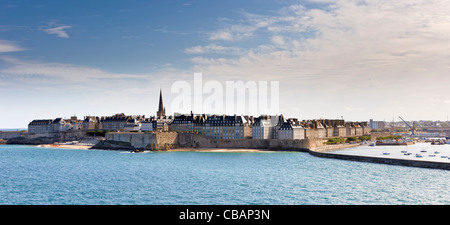 Saint Malo, Bretagne, Frankreich, übernommen aus dem Meer Stockfoto