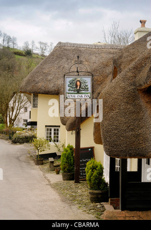 Royal Oak Inn Dorf Winsford auf Exmoor, Devon, UK Stockfoto