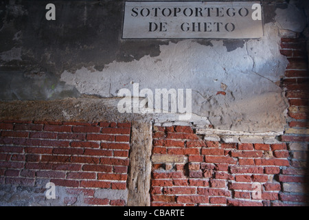 De Campo Ghetto Nuovo (Campo de Gheto Novo), Jüdische Getto, Venedig, Italien Stockfoto