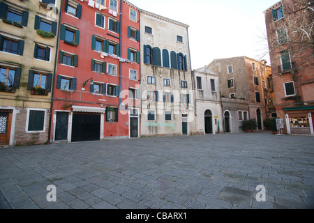 De Campo Ghetto Nuovo (Campo de Gheto Novo), Jüdische Getto, Venedig, Italien Stockfoto