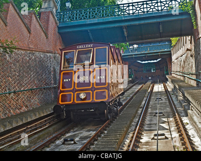 Burgberg-Seilbahn-Budapest, Ungarn Stockfoto