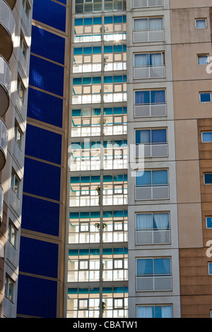 Detail der modernen Architektur in Gibraltar. Stockfoto