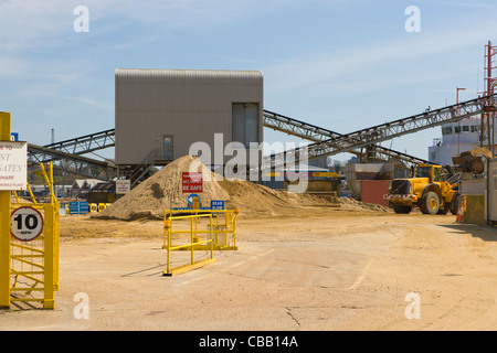 Solent Aggregate Ltd, Marine Parade, Southampton, Hampshire, England, Vereinigtes Königreich Stockfoto