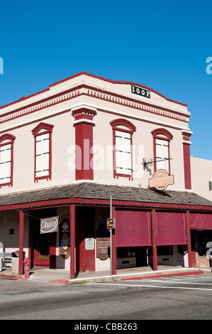 Historische Gebäude in der Innenstadt, Mariposa; Kalifornien, USA. Foto Copyright Lee Foster. Foto # california121541 Stockfoto