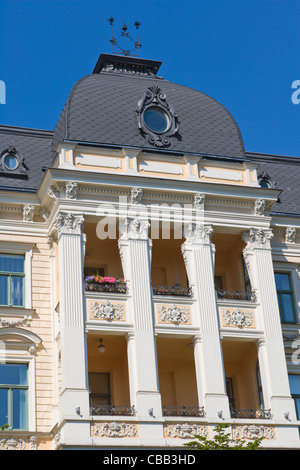 Mehrfamilienhaus, Eklektizismus, Elizabetes Iela, Elizabetes Street, Riga, Art Nouveau District, Lettland Stockfoto