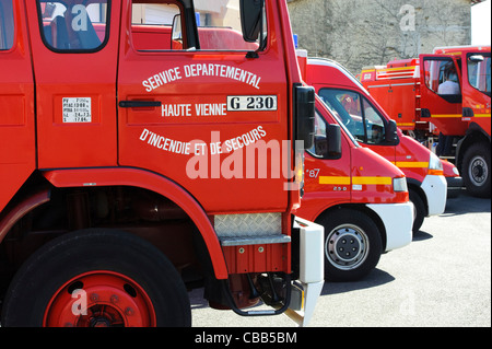 Stock Foto von Sapeur pompier Feuerwehrfahrzeugen. Stockfoto