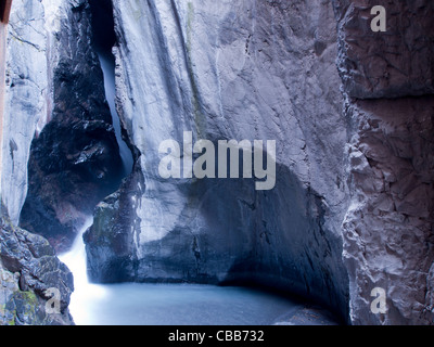 Box Canyon in der Nähe von Ouray, Colorado. Stockfoto