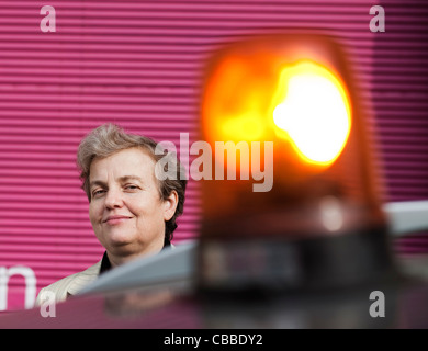 Dana Drabova, Kernphysiker und Vorsitzende des staatlichen Amtes für nukleare Sicherheit der Tschechischen Republik in Prag auf abgebildet Stockfoto