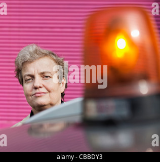 Dana Drabova, Kernphysiker und Vorsitzende des staatlichen Amtes für nukleare Sicherheit der Tschechischen Republik in Prag auf abgebildet Stockfoto