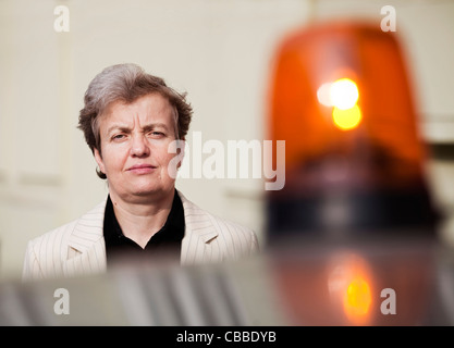 Dana Drabova, Kernphysiker und Vorsitzende des staatlichen Amtes für nukleare Sicherheit der Tschechischen Republik in Prag auf abgebildet Stockfoto