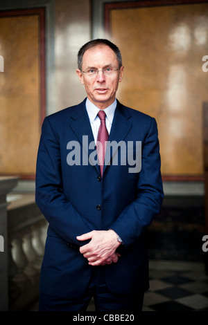 Jan Svejnar ist US-amerikanische, Tschechische geboren und Direktor des International Policy Center an der Gerald R. Ford School of Stockfoto