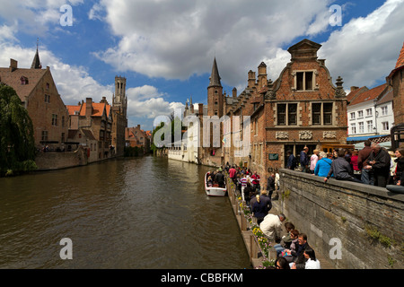 Kai Rosenkranz, Brügge, Belgien. Eines der beliebtesten Aussicht auf die Grachten in Brügge. Stockfoto