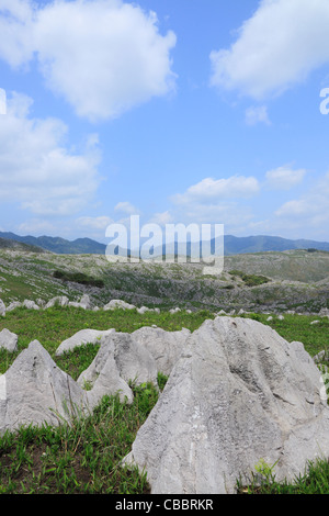 Akiyoshidai Plateau, Bergwerk, Yamaguchi, Japan Stockfoto