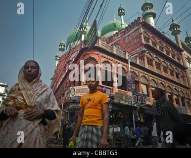 Kolkata Stadt des Glaubens, Nakhoda Moschee von Kalkutta Stockfoto