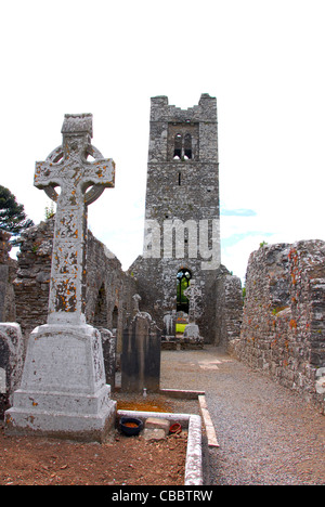 Slane Abbey Boyne Valley Meath Ireland Uk gegründet 1512 für 4 Priester Stockfoto