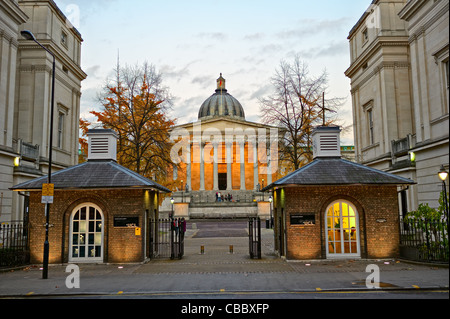 University College London, Bloomsbury Campus, Hauptgebäude (Octagon Building) und vorderen Lodge Stockfoto