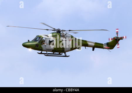 Westland Lynx AH7 betrieben durch das Army Air Corps im Landeanflug auf RAF Fairford, Vereinigtes Königreich Stockfoto