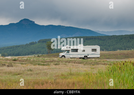 Camping am Echo Canyon Reservoir, Colorado. Stockfoto