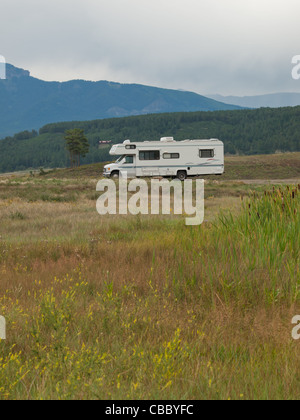 Camping am Echo Canyon Reservoir, Colorado. Stockfoto