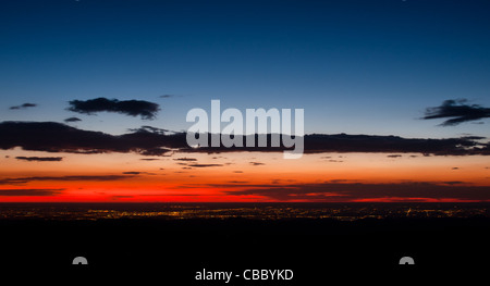 Sonnenaufgang bei 13.000 Fuß kann man von hier aus Denver. Mount Evans Wildnis, vordere Strecke, Kolorado. Stockfoto