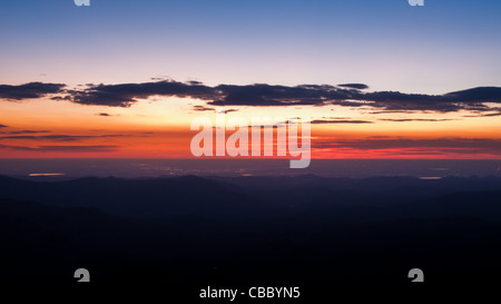 Sonnenaufgang bei 13.000 Fuß kann man von hier aus Denver. Mount Evans Wildnis, vordere Strecke, Kolorado. Stockfoto