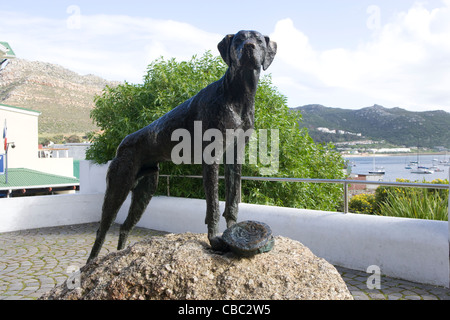 Simons Town: Jubilee Square & Statue von "Just Nuisance" Stockfoto