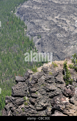 Blick vom Paulina Peak Beobachtung Suche bei Newberry vulkanischen Nationaldenkmal außerhalb Bend, Oregon Stockfoto