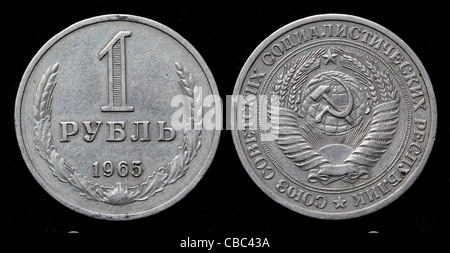 1-Rubel-Münze, Russland, 1965 Stockfoto