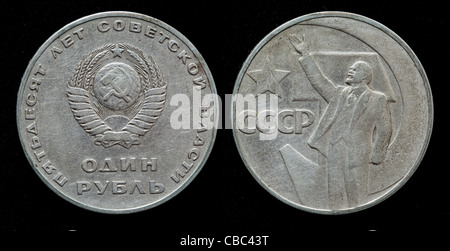 1-Rubel-Münze, Russland, 1967 Stockfoto