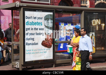 England, London, Diabetes Awareness Poster Stockfoto