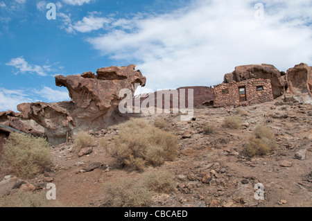 Kalifornien Barstow Calico Ghost Town alte Silberbergbau Goldrausch Kalifornien Vereinigte Staaten Stockfoto