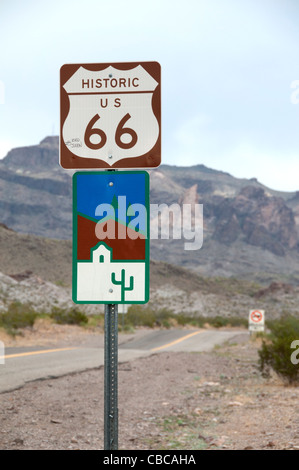 Oatman Arizona Route 66 Bergbaustadt Main Street USA National Highway American Stockfoto