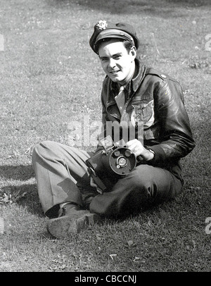 Ein Offizier der Air Force WW11 USAAF Stockfoto