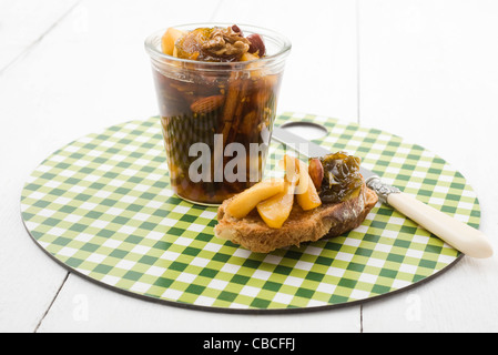 Grüne Tomaten Marmelade Stockfoto