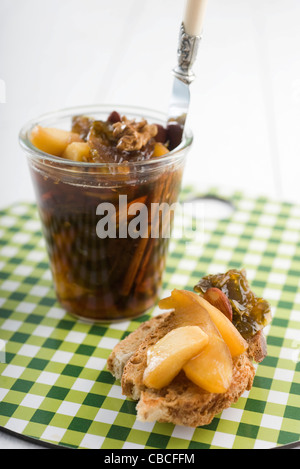 Grüne Tomaten Marmelade Stockfoto