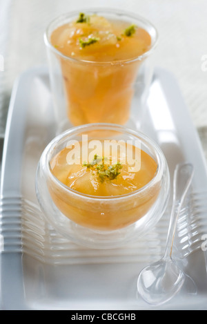 Birne und Limetten Marmelade Stockfoto