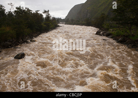 Wamena Fluss im Baliem-Tal, West-Papua, Indonesien Stockfoto