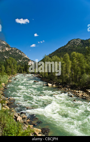 Animas River ist ein Fluss 126-Meile-langen (203 km) im Westen der Vereinigten Staaten, einem Nebenfluss des San Juan Rivers. Colorado Stockfoto