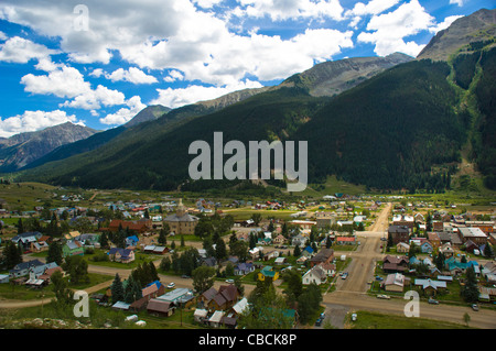 Die Stadt Silverton ist eine gesetzliche Stadt der Sitz der County und die einzige Gemeinde im San Juan County aufgenommen Stockfoto