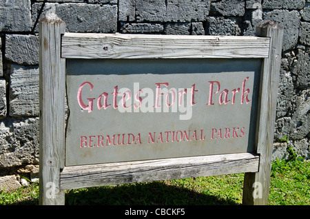 Bermuda. Gates Fort Park und Fort, Bermuda. Stockfoto