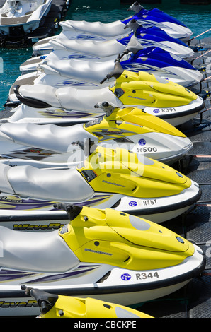 Jet-Ski auf dem Royal Naval Dockyard, Bermuda. Stockfoto