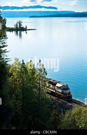 Lake Pend Oreille ist ein See im nördlichen Idaho Panhandle, mit einer Fläche von 148 Quadrat-Meilen. Es ist 65 Meilen lang! Stockfoto