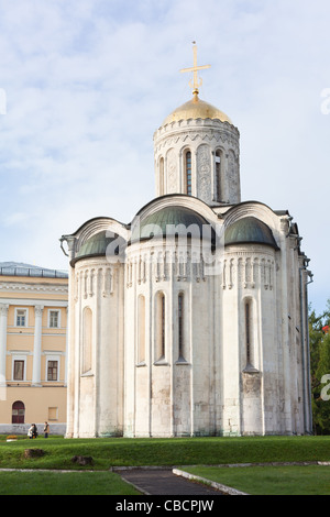 Kathedrale von Saint Demetrius in Vladimir City, Russland. Stockfoto