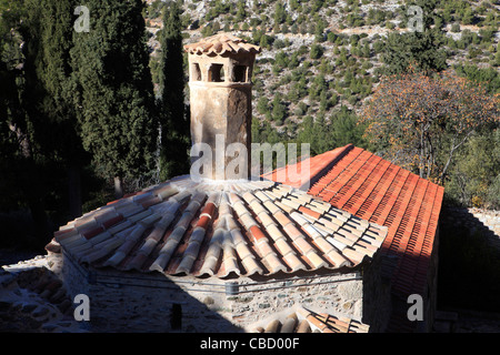 Griechenland Athen Attika Mount Hymettus das Refektorium im Kloster kaisariani Stockfoto