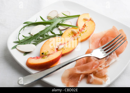 Nektarinen Salat Stockfoto